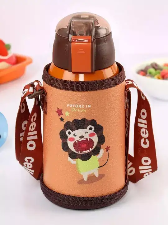 Image for Cello-KidoOrangeStainlessSteelKidsWaterBottle
