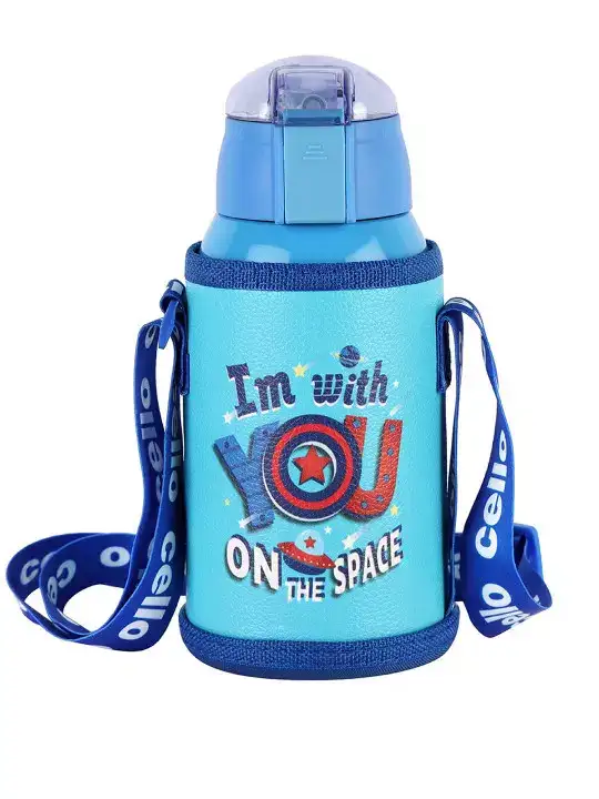 Image for Cello-KidoSkyBlueStainlessSteelKidsWaterBottle