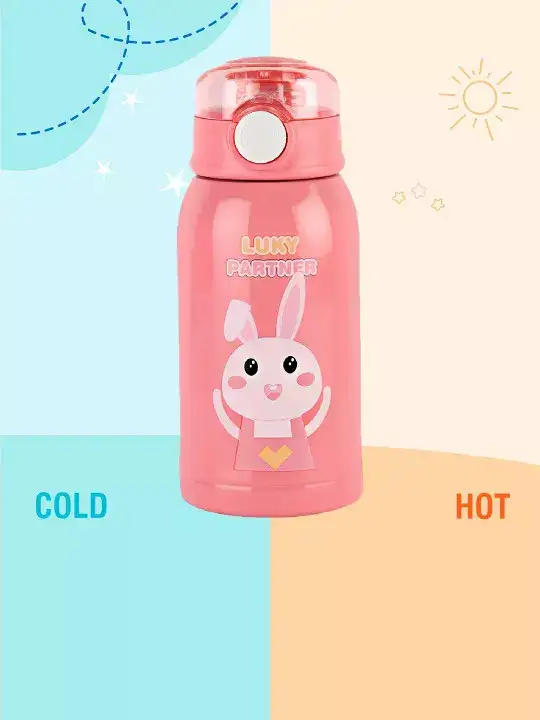Image for Cello-KinderPinkStainlessSteelKidsWaterBottle