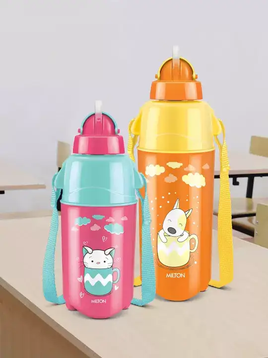 Image for Milton-KoolTrendyPlasticSpill-ProofSipperFlaskInfuserWaterBottle