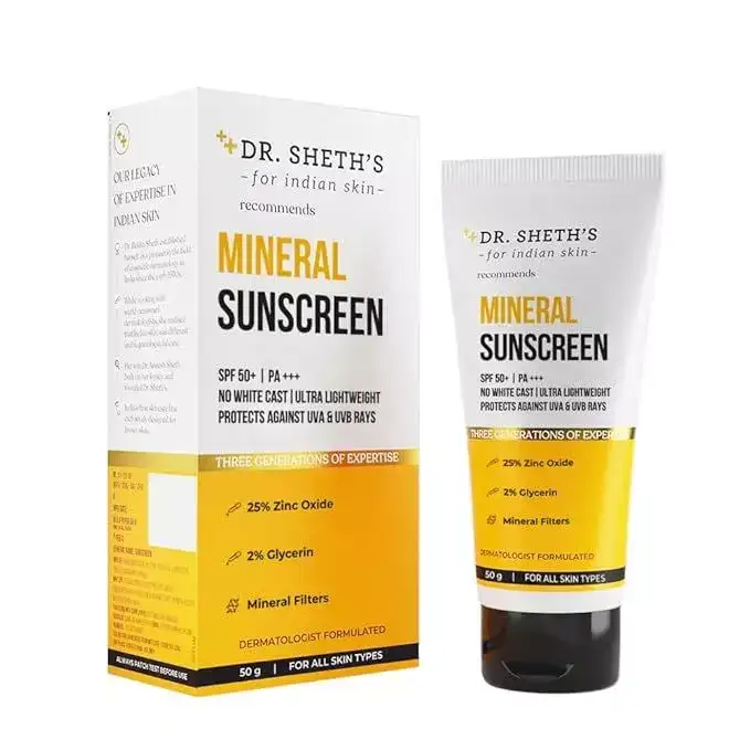 Image for Dr.Sheth'sMineralSunscreenSPF50PA%2B%2B%2B