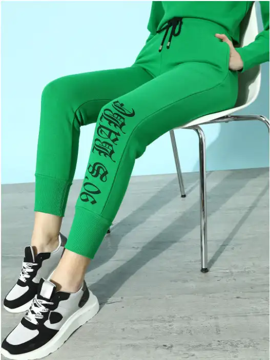 Image for STREET9WomenGorgeousGreenTypographyGymKitTrousers