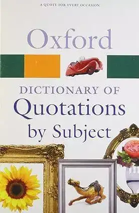 Image for OxfordDictionaryofQuotationsbySubject