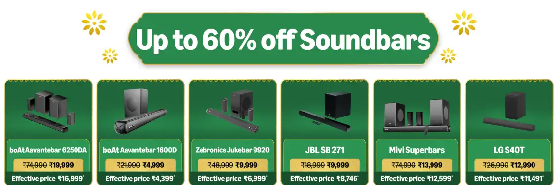 Image for Upto60%25offonSoundbar