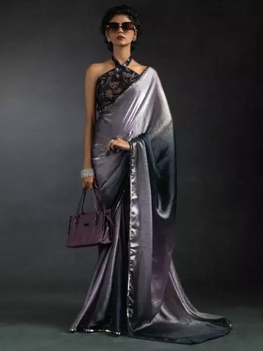 Image for SareeMall-OmbreSatinReadytoWearSarees