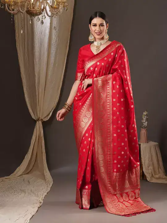 Image for Anouk-FloralZariBanarasiSaree