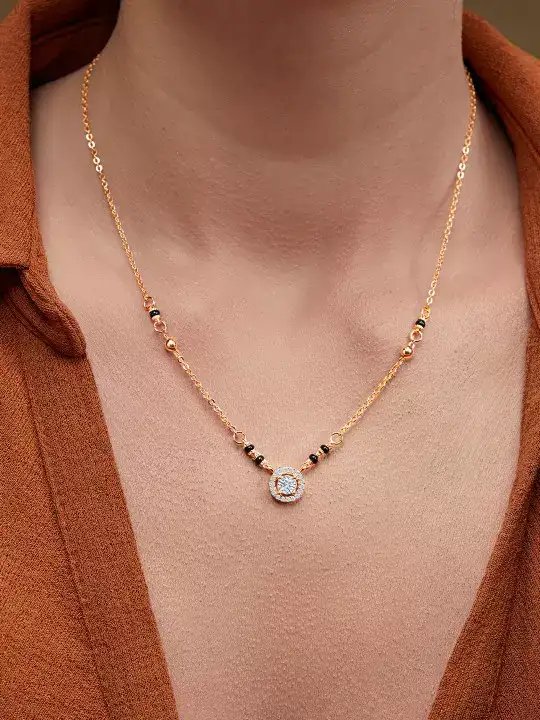 Image for MINUTIAE-Gold-PlatedArtificialStonesandBeadsMangalsutra