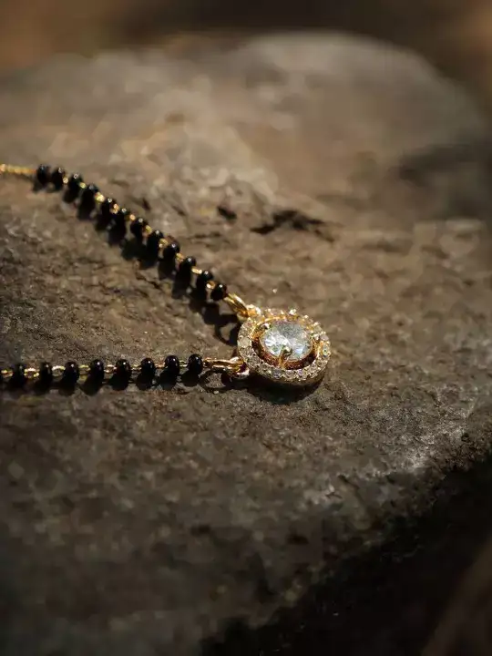 Image for Anouk-Gold-PlatedArtificialStonesandBeadsMangalsutra