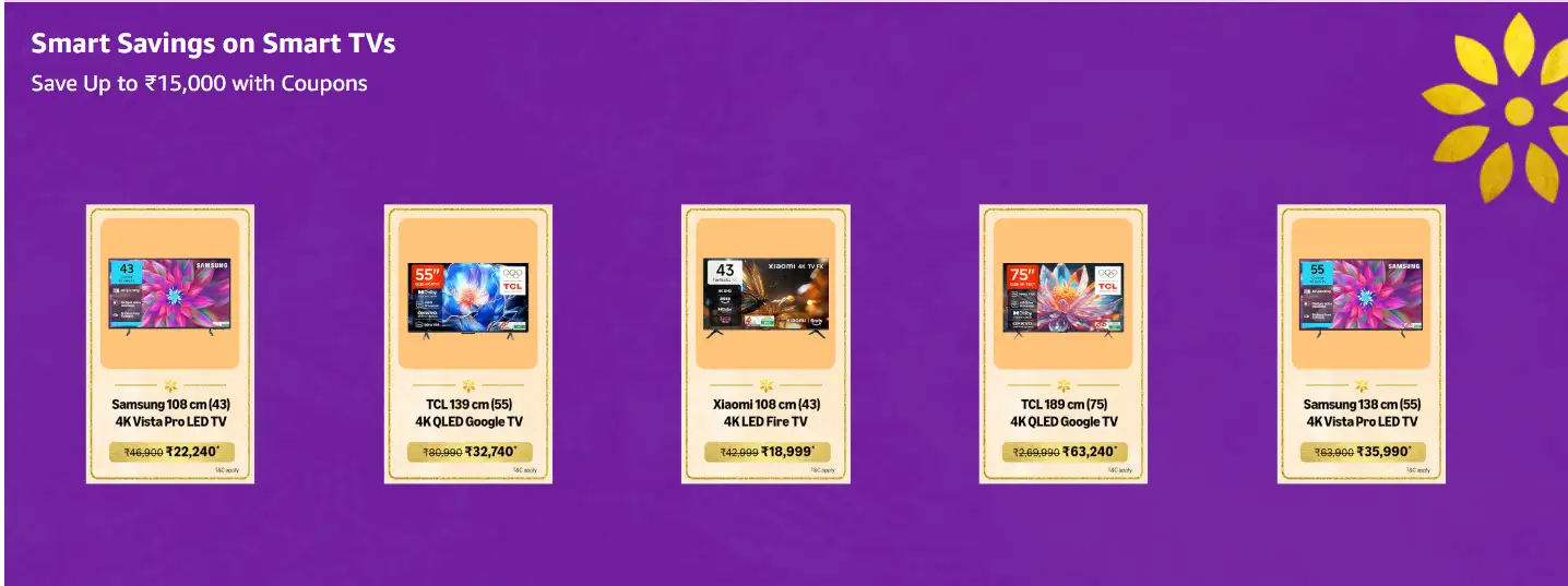 Image for SmartSavingsonSmartTVs