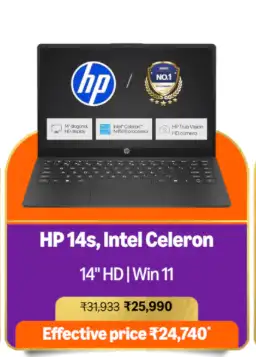 Image for HP14sIntelCeleronN4500Laptop