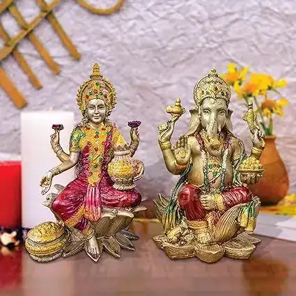 Image for AmazinglyResinLaxmiGaneshaStatue