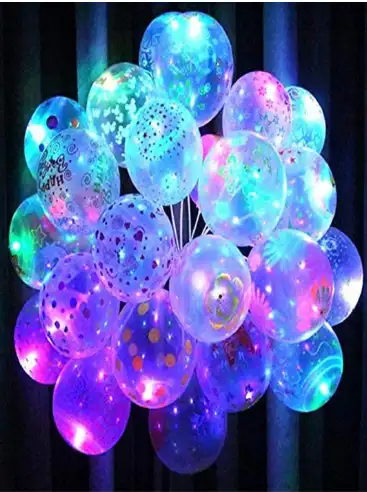 Image for CHOCOZONEAssortedSetof25LEDPartyBalloons
