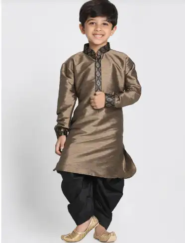 Image for VASTRAMAYBoysEthnicMotifsStraightKurtawithDhotiPants