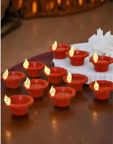 Image for CraftVatikaBrownWaterSensorLEDDiyas