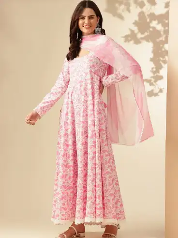 Image for AnoukWomenFloralPrintedFloralAnarkaliKurta