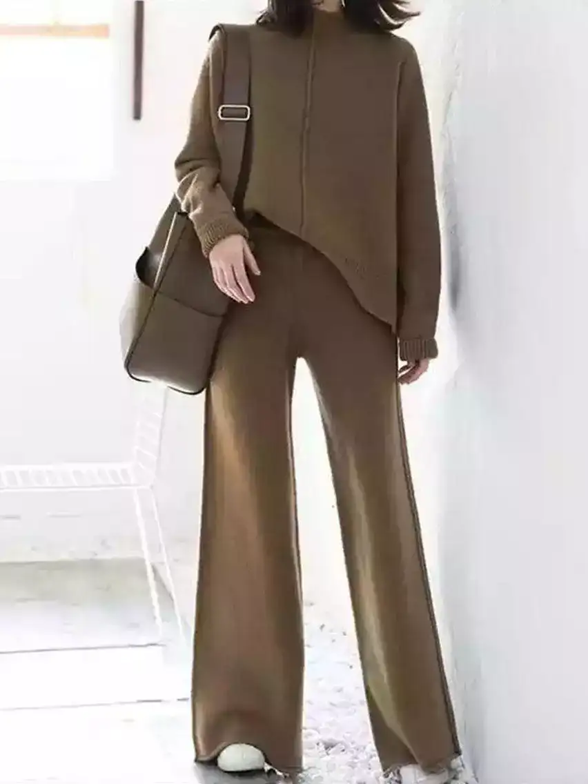 Image for MissMosaByAkanksha-BrownHollisStatementWinterCoordSet-Tracksuit