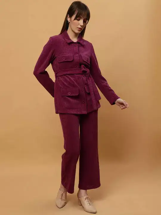 Image for Beatnik-ShirtCollarBeltedTopWithTrousersCo-Ords