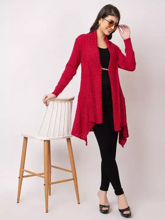 Image for DaduDayal-WomenLonglineShrug