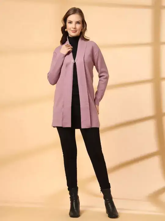 Image for Juelle-V-NeckLonglineWoollenOpenFrontShrug