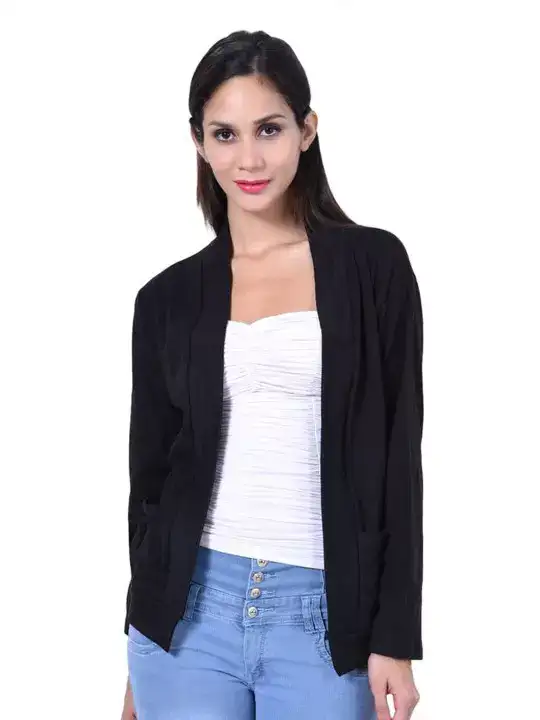 Image for TEEMOODS-FleeceOpenFrontShrug