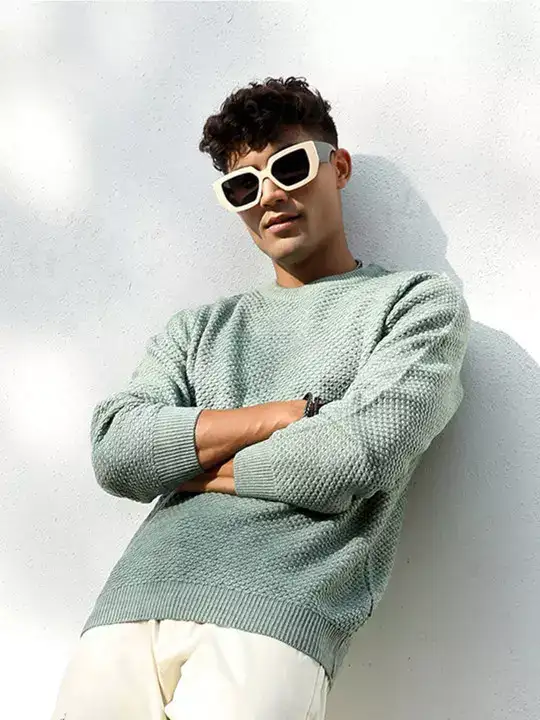 Image for CampusSutra-CableKnitCableKnitWoollenPullover