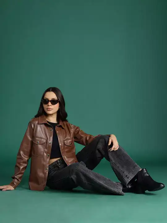 Image for DressBerry-FauxLeatherShacket