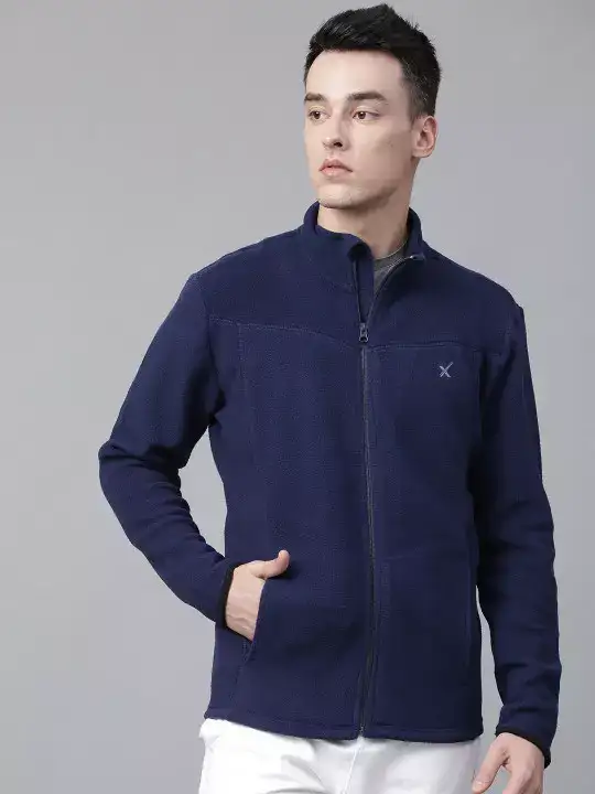 Image for HRXbyHrithikRoshan-OutdoorMenNavyBlueSolidSweatshirt