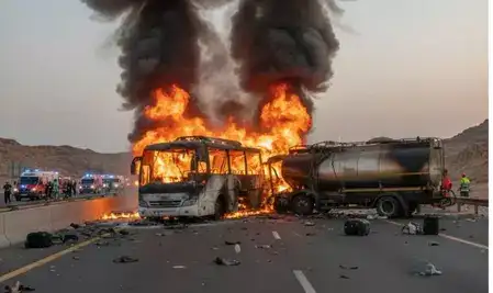 Saudi bus accident: 42 Indians killed in bus accident near Madina