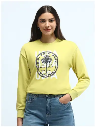Image for U.S.PoloAssn.WomenPrintedSweatshirt