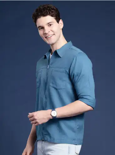 Image for Mast%26HarbourMenSolidCasualShacket