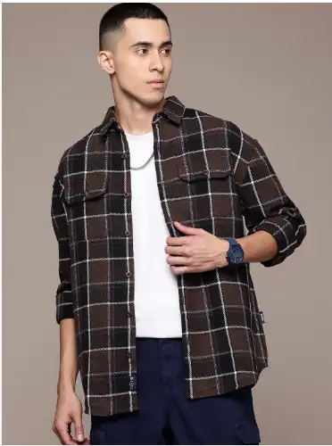 Image for RoadsterTheLifestyleCo.MenCheckedCasualShacket