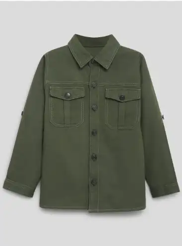 Image for SomersaultBoysStraightTwillPureCottonShacket