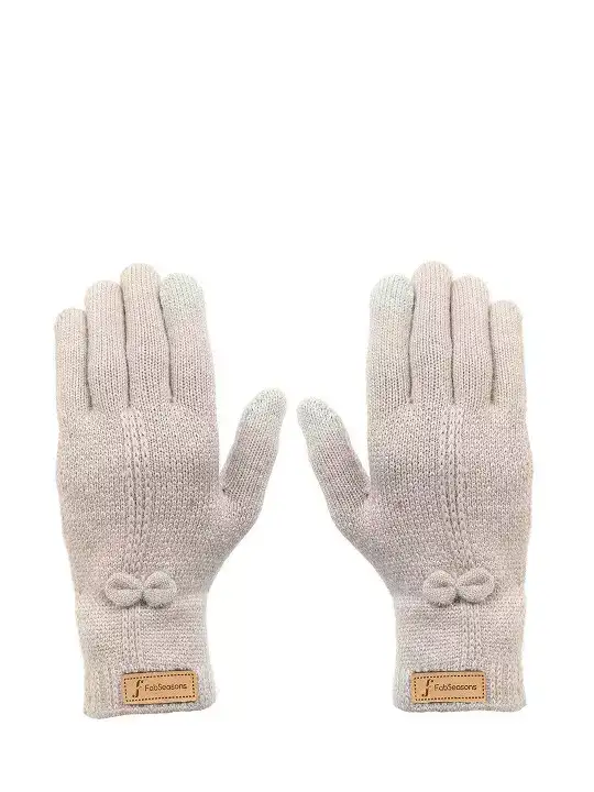 Image for FabSeasons-Women'sAcrylicWinterGloves