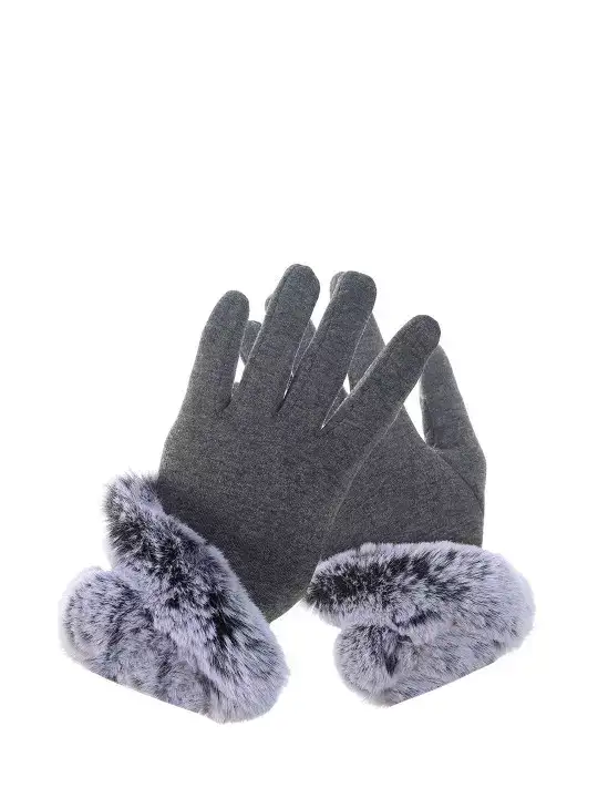 Image for Alexvyan-WomenSolidSnow-ProofSoftGloves