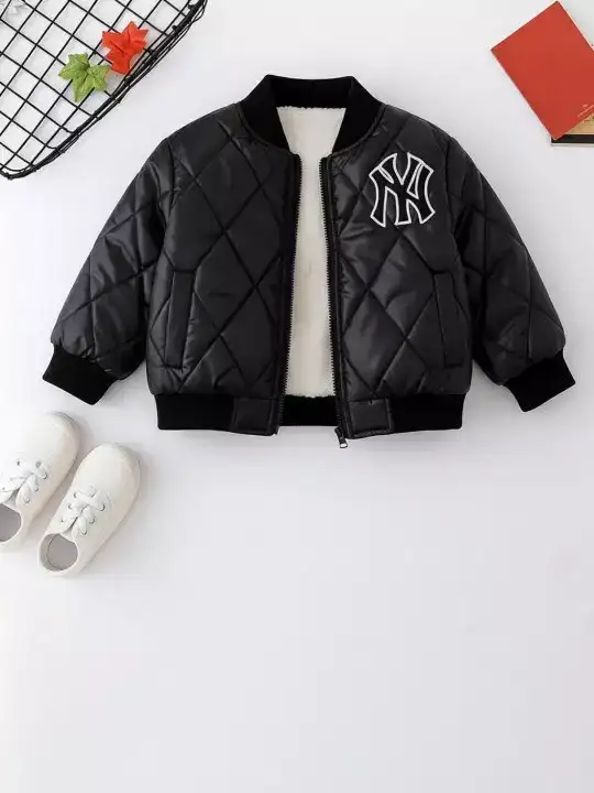 Image for BAESD-UnisexFleeceStandCollarQuiltedJacket