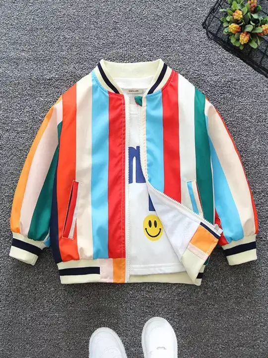 Image for INCLUD-BoysStripedOpenFrontJacket