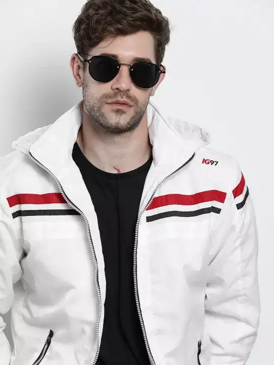 Image for TheIndianGarageCo-Men%E2%80%99sWhiteSportyJacket