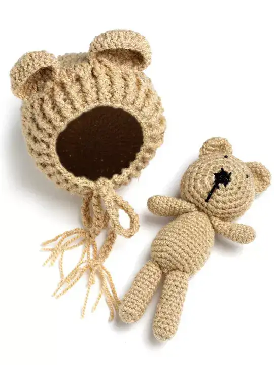 Image for Babymoon-InfantsBearTeddyDetailWoollenBeanie
