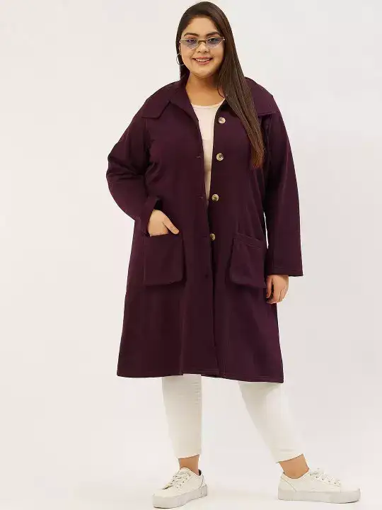 Image for TheRebelinme-Women'sPlusSizeLonglineWinterCoat