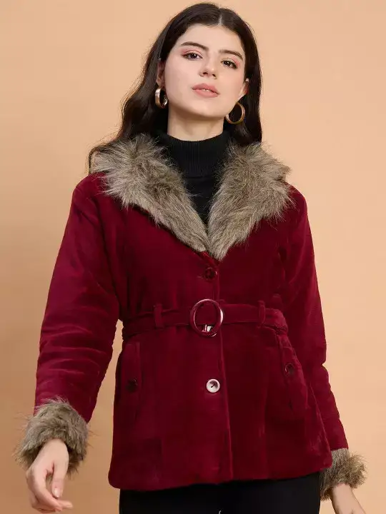 Image for Roadster-TheLifestyleCoVelvetSoftFurBeltedWinterCoat