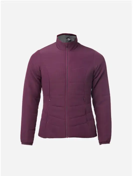 Image for DecathlonWomenPurpleNavyUpto-0DegreesNon-HoodedSyntheticPufferJacket
