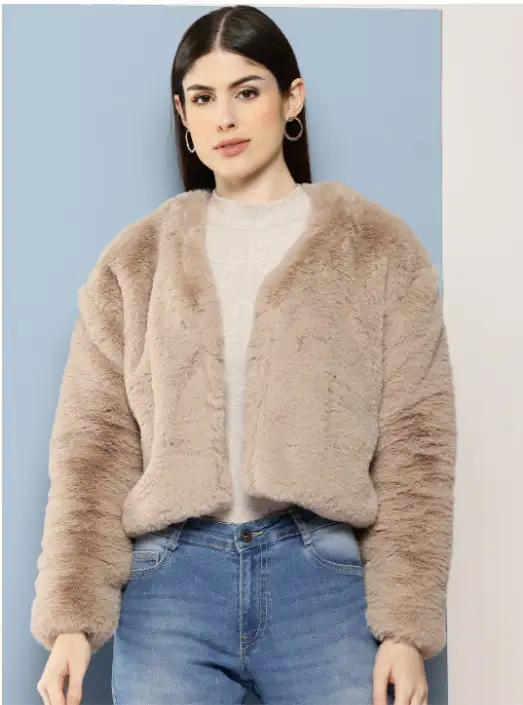 Image for ChemistryFauxFurTailoredJacket