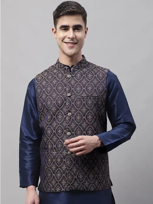 Image for JompersMenWovenDesignNehruJacket