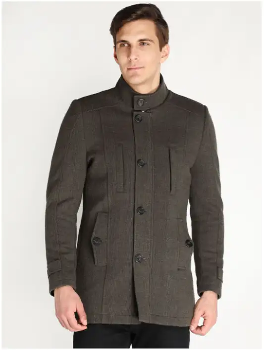 Image for LUREURBANMenStandCollarWinterWearCoat