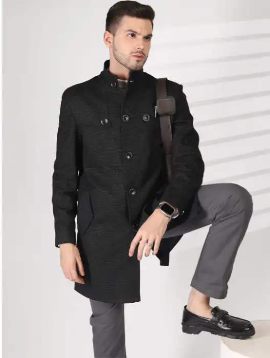 Image for PROTEXMenSingle-BreastedWinterOvercoat