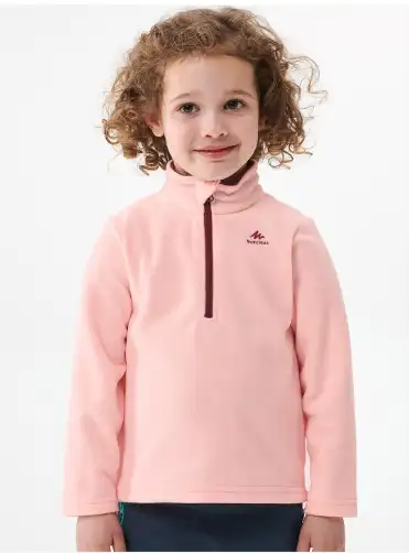 Image for DecathlonQuechuaKidsGirlsPinkInsulatedFleeceJacket