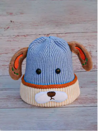 Image for DukieKookyUnisexKidsColourblockedWoollenBeanie