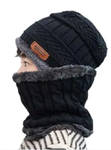 Image for FLEXCYCAPBoysSelfDesignWoollenBeanie