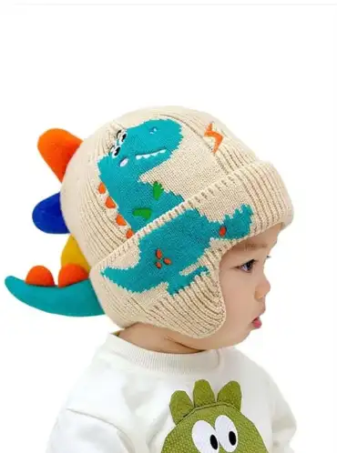 Image for ELREGALOKids-UnisexPrintedWoollenBeanie