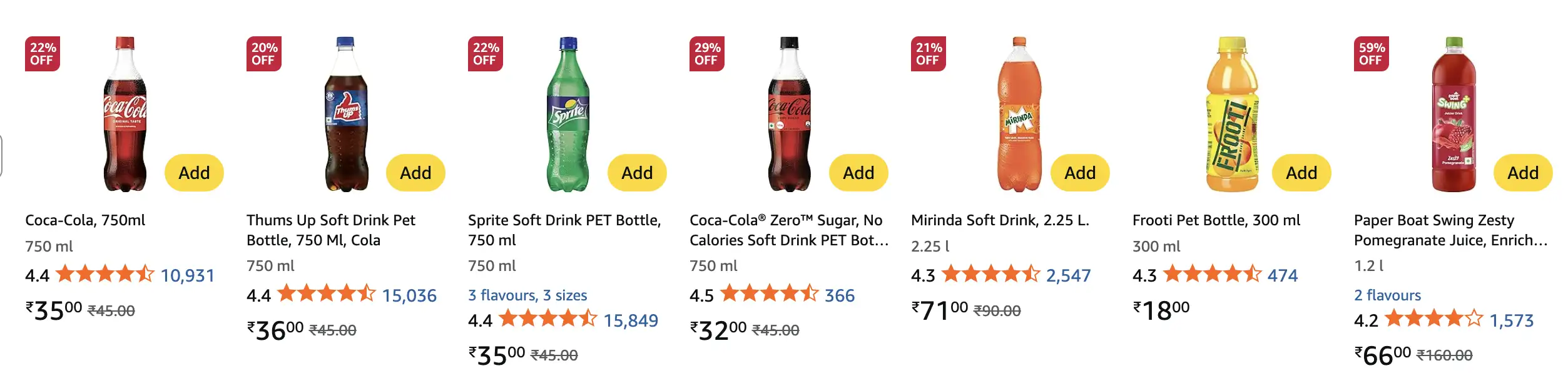 Image for Juices%26colddrinks